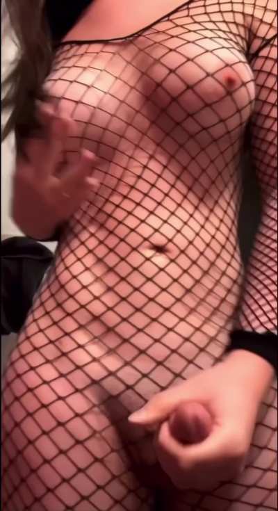 Pinching my nipples and tugging my girl dick always makes me squirt 