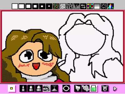 Speedpaint of me and my girlfriend in the snow <3