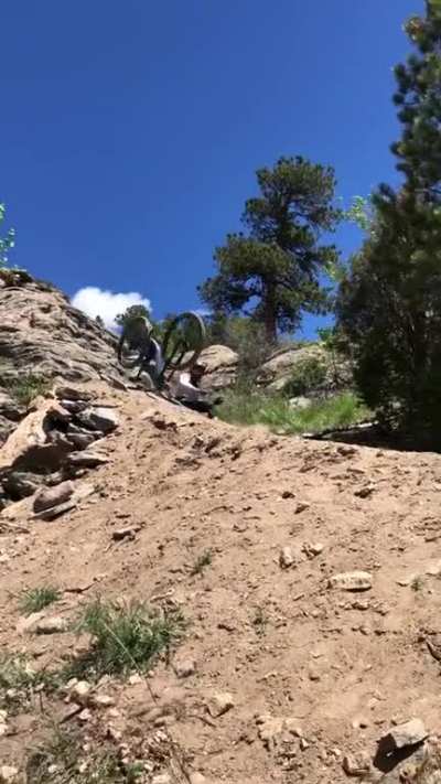 Second view from my wreck at Floyd Hill.