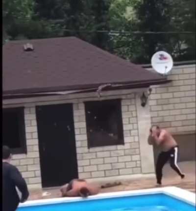 HMFT after I jump into a pool and miss