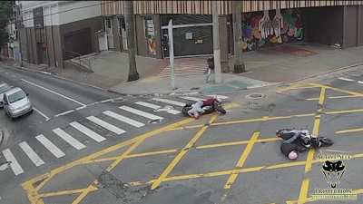 Victim launches surprise attack during Robbery