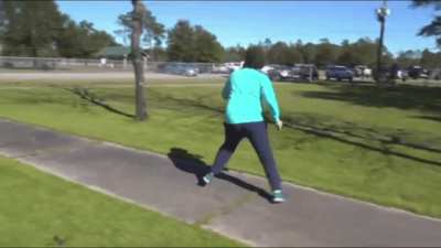 Me getting ready to crush a massive drive directly into a tree