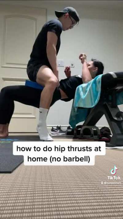 how to do hip thrusts at home