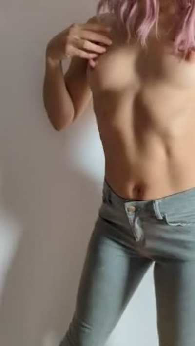 Shake My Tiny Tits With LAARGE Nipples
