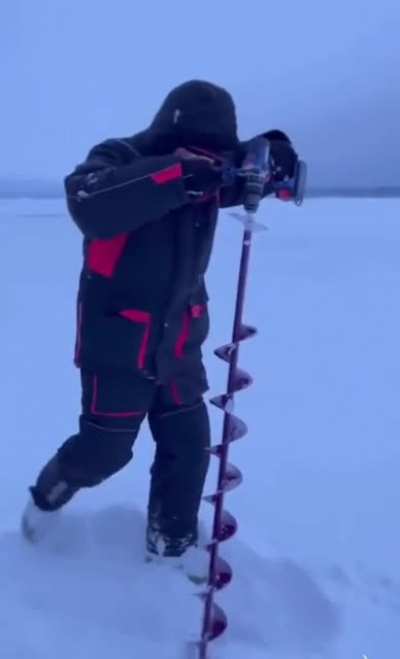 Let's Try Out a Brand New Ice-Auger...