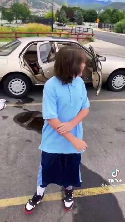 Jumping out the whip.