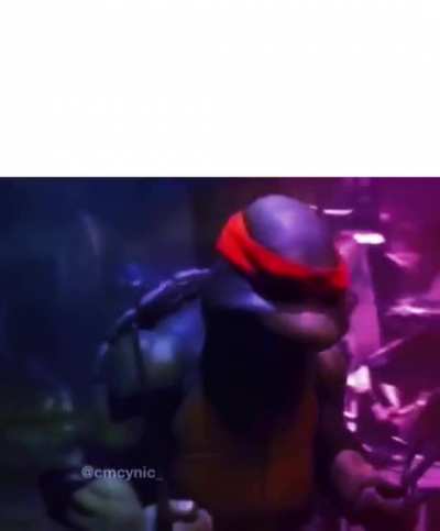 Raphael screaming while Evangelion music plays in bg