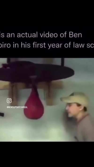 Benny Shaps loosing a fight with a punching bag
