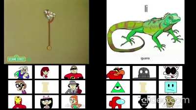 Sesame Street - The Madrigal Alphabet Quadparison