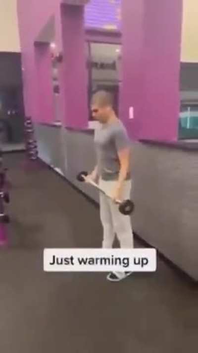 Just warming up