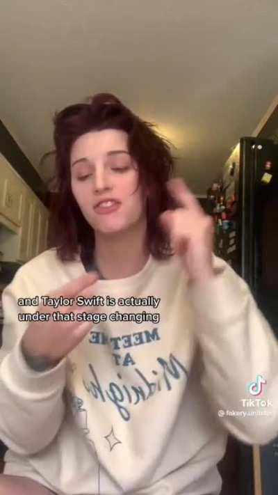 Gets salty when someone corrects her over Taylor Swift