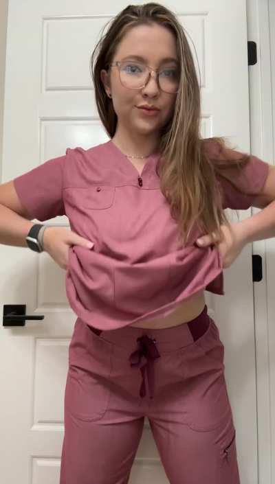 Just a naughty nurse healing her patients with a titty (drop)
