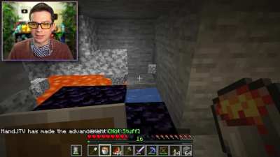 Minecraft noob at his best
