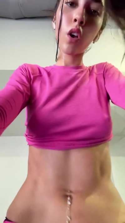 Her abs are insane