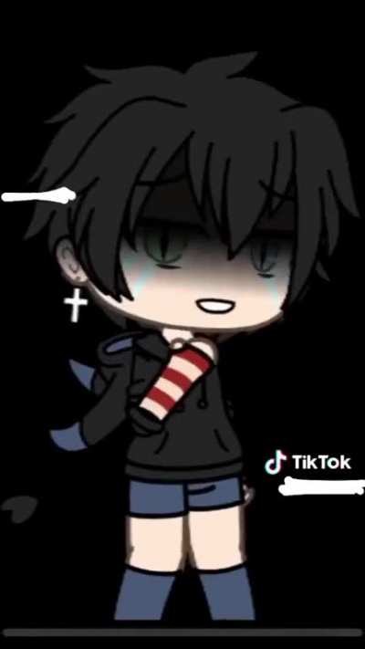Edgy emo boy with red bracelets goes sicko mode 🙀🙀