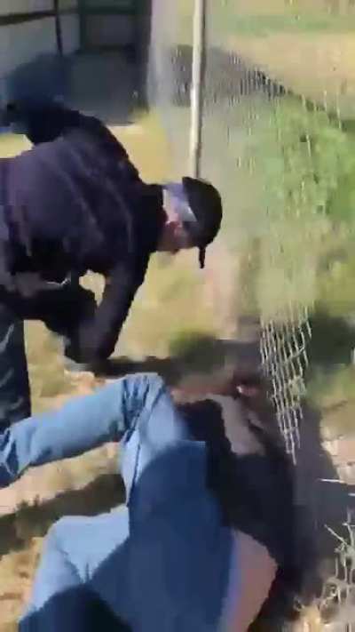 Guy gets stomped on