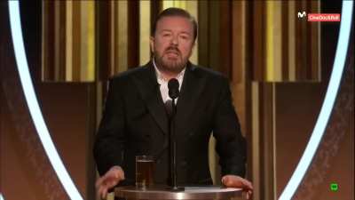 Ricky Gervais' devastating Golden Globe 2020 speech, uncensored 