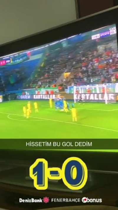 Me and my family watching Fenerbahce’s goal