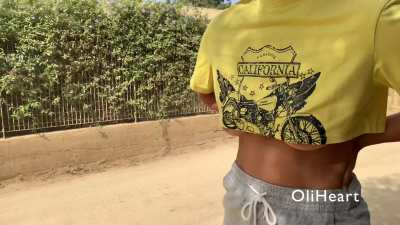 Crop top too short