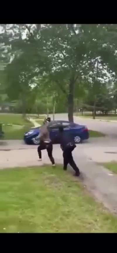 Karen moons cop and gets tazed