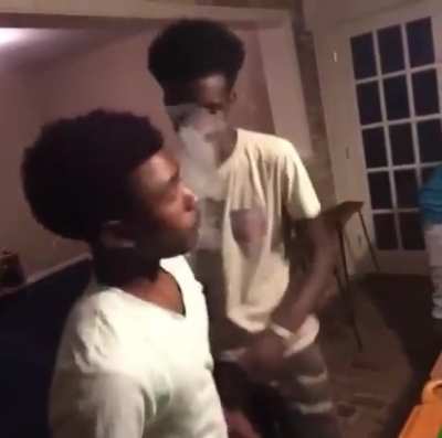 Aggressively Vaping In Someone’s Face…