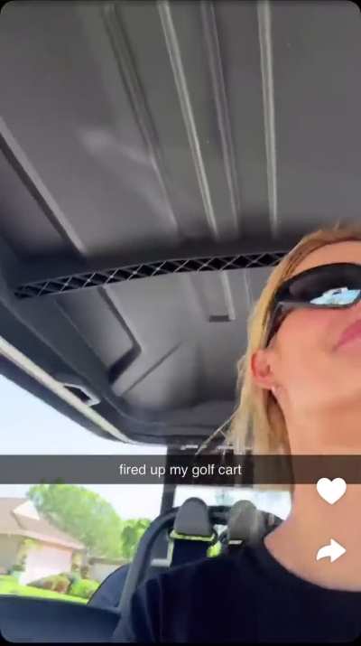 Hannah golf cart thighs