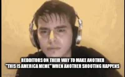 Get it guys?!??! Cause america and guns 🤣🤣🤣🤣😂🤣😂😂