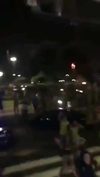 Asi se encuentra el Parque Alem en la ciudad de Rosario. Hinchas de Rosario Central se concentraron en las inmediaciones del Gigante de Arroyito para palpitar el partido frente a Newell's Old Boys.