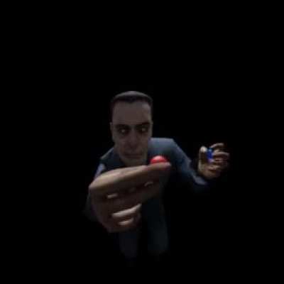 G-Man does a little magic trick in front of a ring doorbell camera