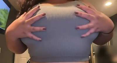bring your face here so i can drop my tits on it