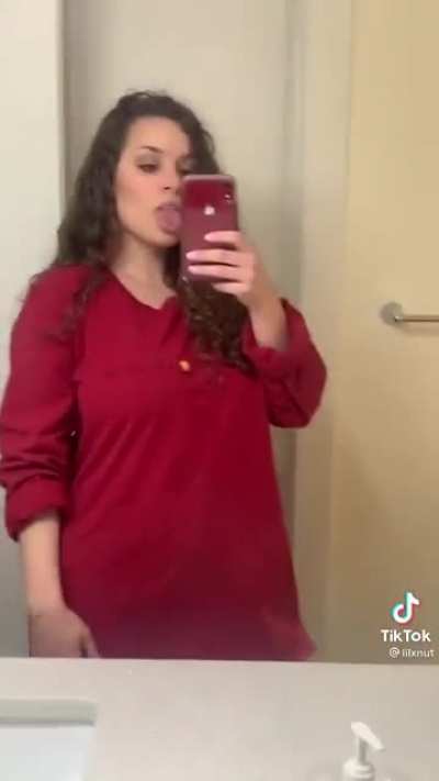 Surprise under the loose shirt