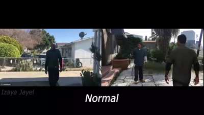 Real life comparison (synced)