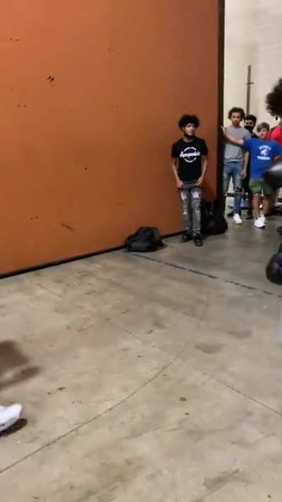 school boxing match