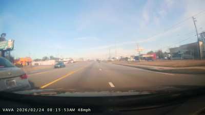 [oc] Lady pulls out in front of me on a major road and stops.