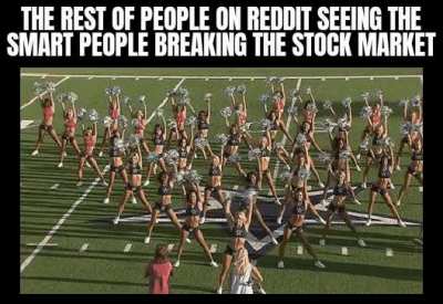 I may not smart enough to the things they're doing but I'm sure as hell can be a cheerleader