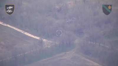 Russian truck w/ UAV launcher was located and destroyed by the joint efforts of the 38th Marine Brigade & the 140th Separate Reconnaissance Battalion of the Marine Corps in Kherson.