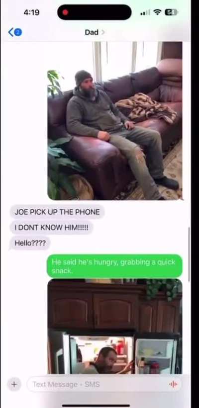 Pranking dad