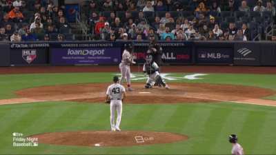 [Highlight] Abraham Almonte strikes out looking in the 9th inning, courtesy of Homeplate Umpire Brian Knight