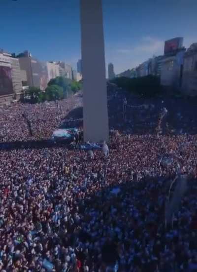 Do we like football? Well, look at Buenos Aires today!