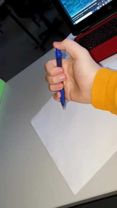 Let me just write something here... oh