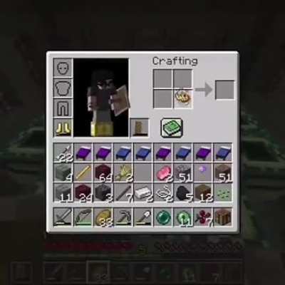 About to slay the dragon in minecraft!