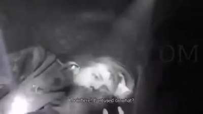 A Ukrainian soldier is incapacitated by Russian artillery fire right after he explains the situation in Ukraine.