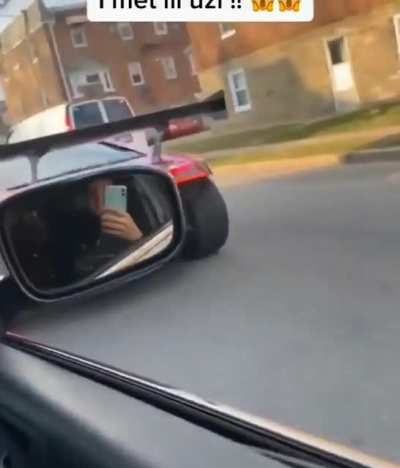 Lil Uzi riding in the Azu-Nyan car