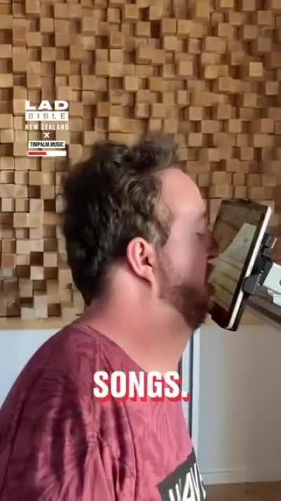 This bloke is disabled but it doesn’t stop him from making sick beats using his mouth.