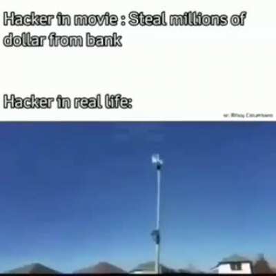 Hacked the alarm pole into funny