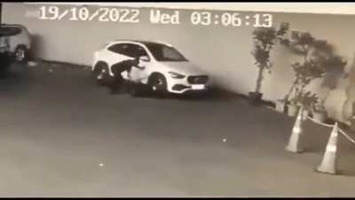 P.O.S drove over wife after she confronted him regarding infidelity.