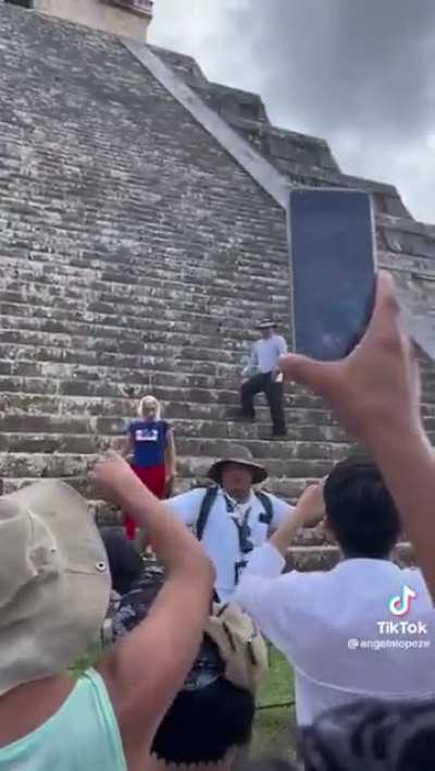 decided it would be a good idea to disrespect Mayan Pyramids