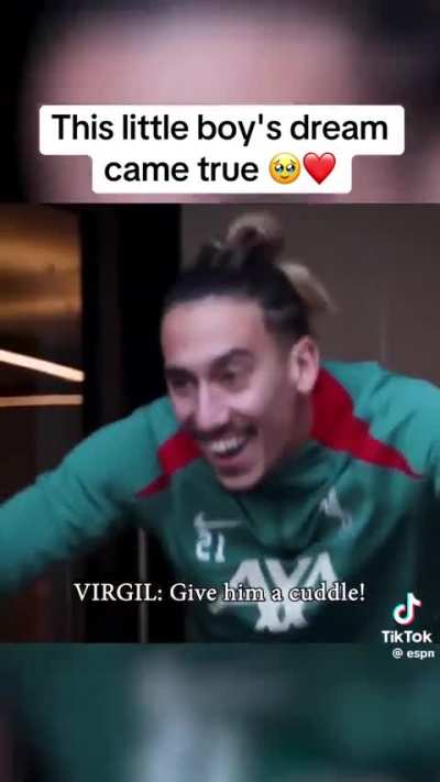 Players from Liverpool FC surprise their biggest fan