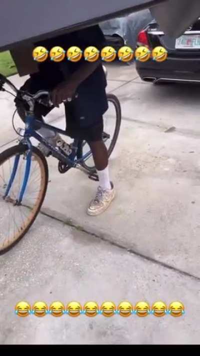 Cycling with a sofa