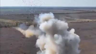 ua pov - Ukrainian drone follows a Russian drone and watches it get hit with a Manpad rocket